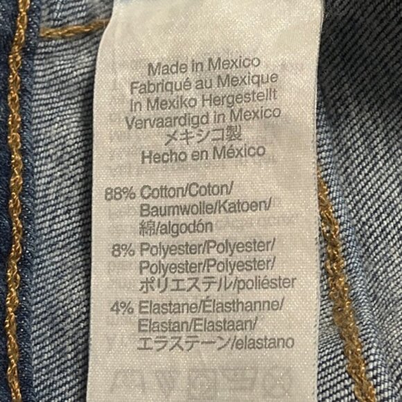 MADEWELL Distressed Curvy High-Rise Raw Hem Skinny Jeans - Size 25 - Picture 14 of 15